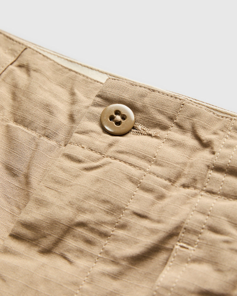 Fatigue Shorts in Khaki Cotton Ripstop