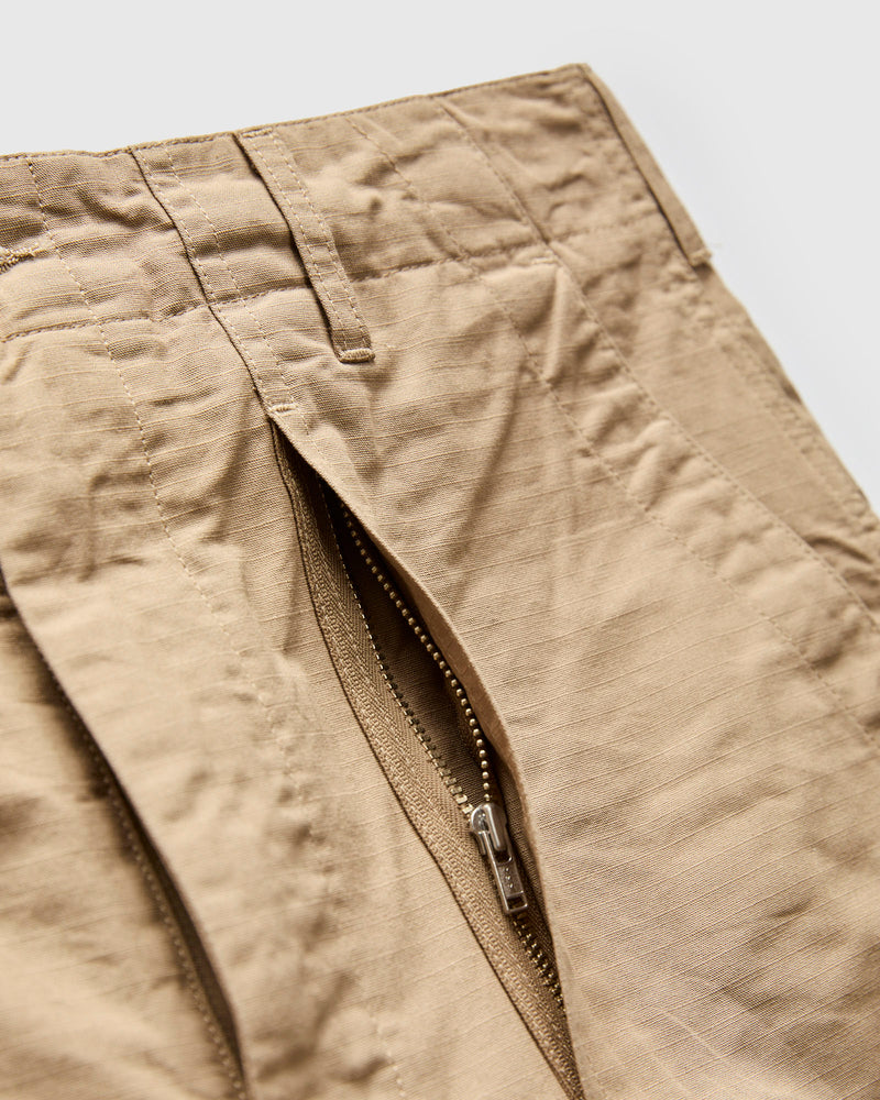 Fatigue Shorts in Khaki Cotton Ripstop