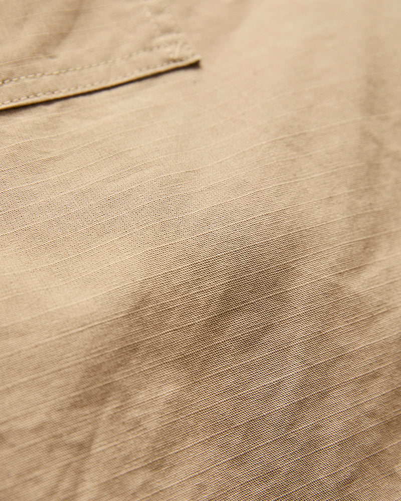 Fatigue Shorts in Khaki Cotton Ripstop