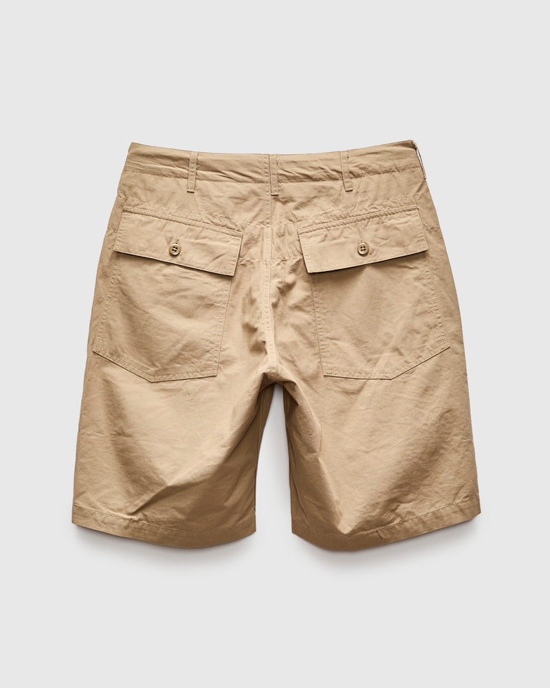 Fatigue Shorts in Khaki Cotton Ripstop