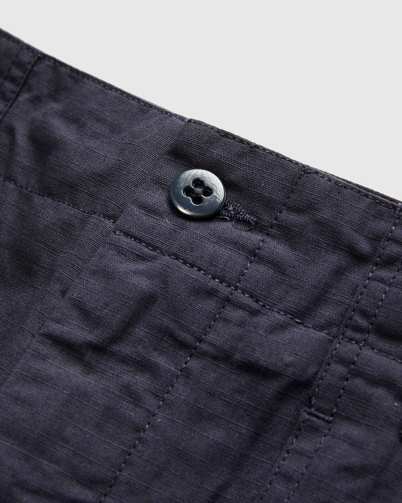 Light Fatigue Pants in Dark Navy Cotton Ripstop