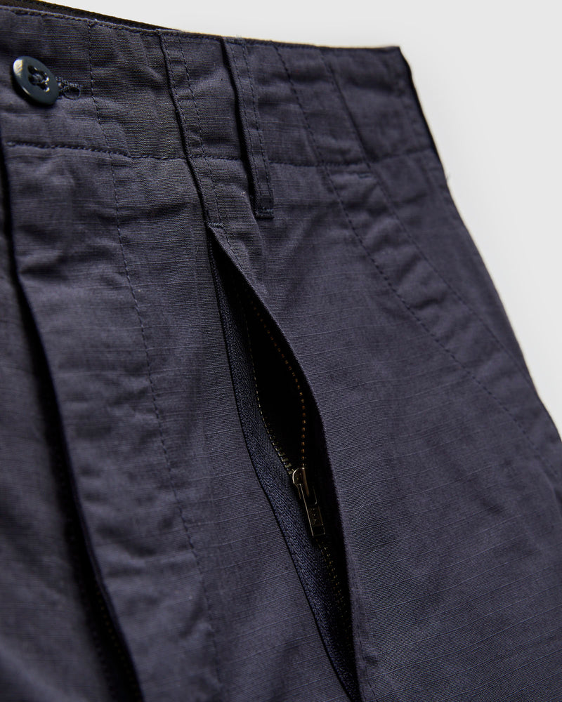 Light Fatigue Pants in Dark Navy Cotton Ripstop
