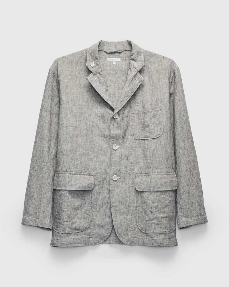 Loiter Jacket in Cotton-Linen Heather Grey Melange