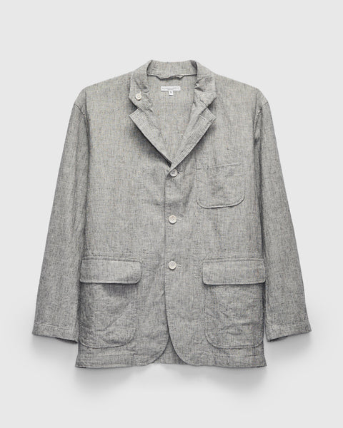 Loiter Jacket in Cotton-Linen Heather Grey Melange – Blue Owl Workshop