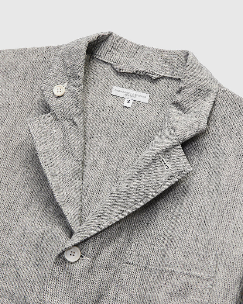 Loiter Jacket in Cotton-Linen Heather Grey Melange