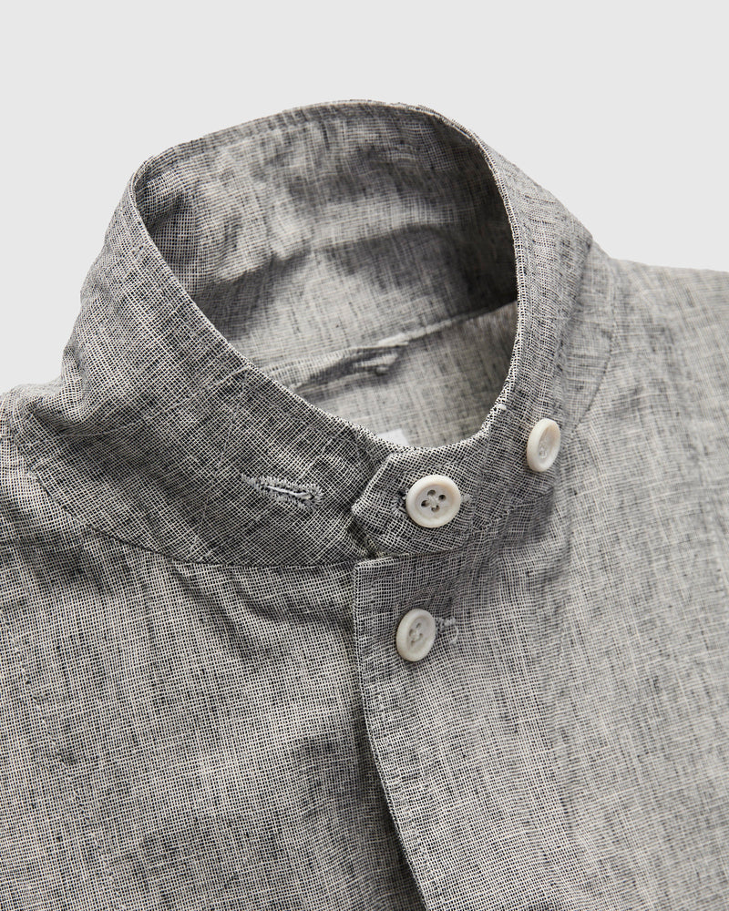 Loiter Jacket in Cotton-Linen Heather Grey Melange
