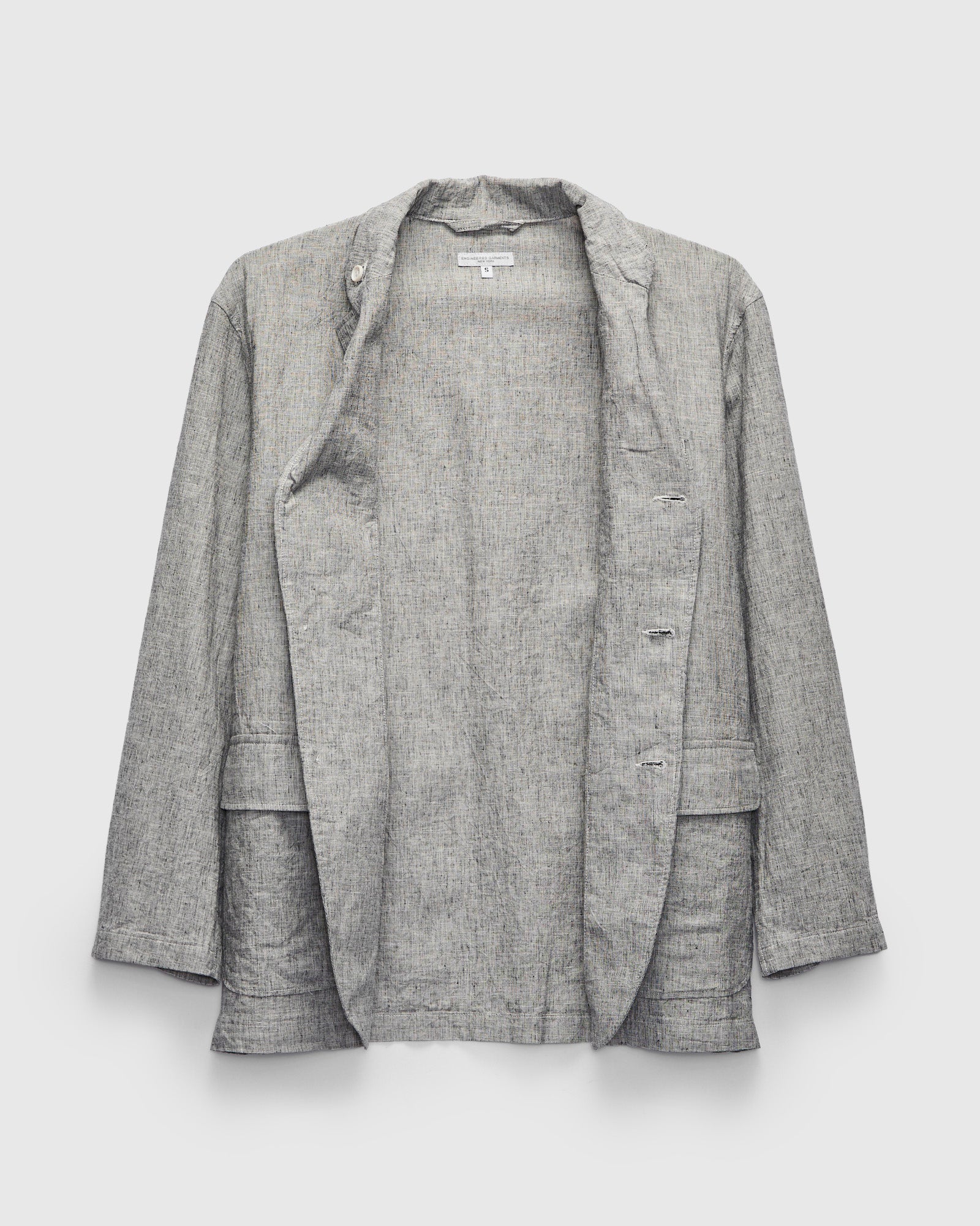 Loiter Jacket in Cotton-Linen Heather Grey Melange – Blue Owl Workshop