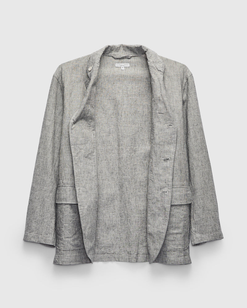 Loiter Jacket in Cotton-Linen Heather Grey Melange