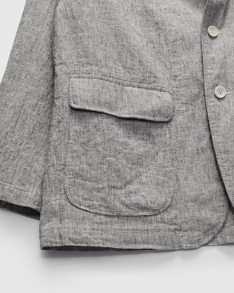 Loiter Jacket in Cotton-Linen Heather Grey Melange