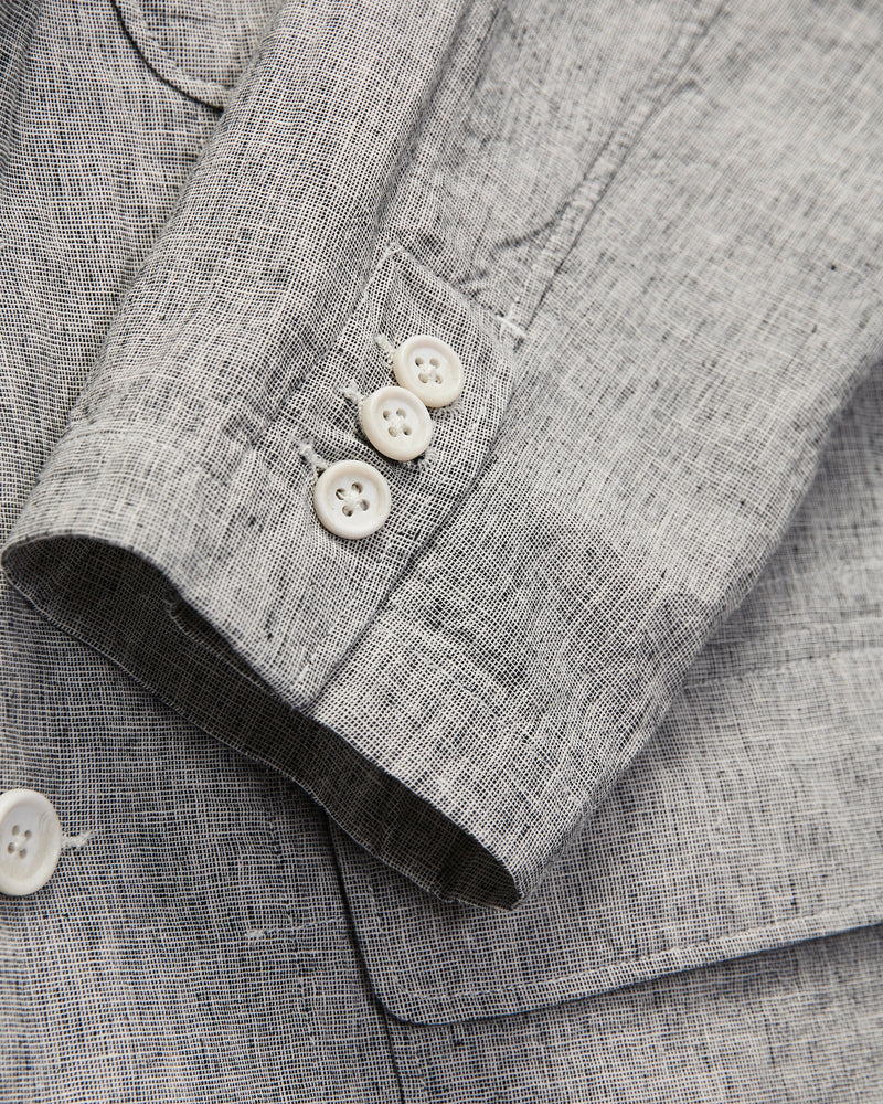 Loiter Jacket in Cotton-Linen Heather Grey Melange
