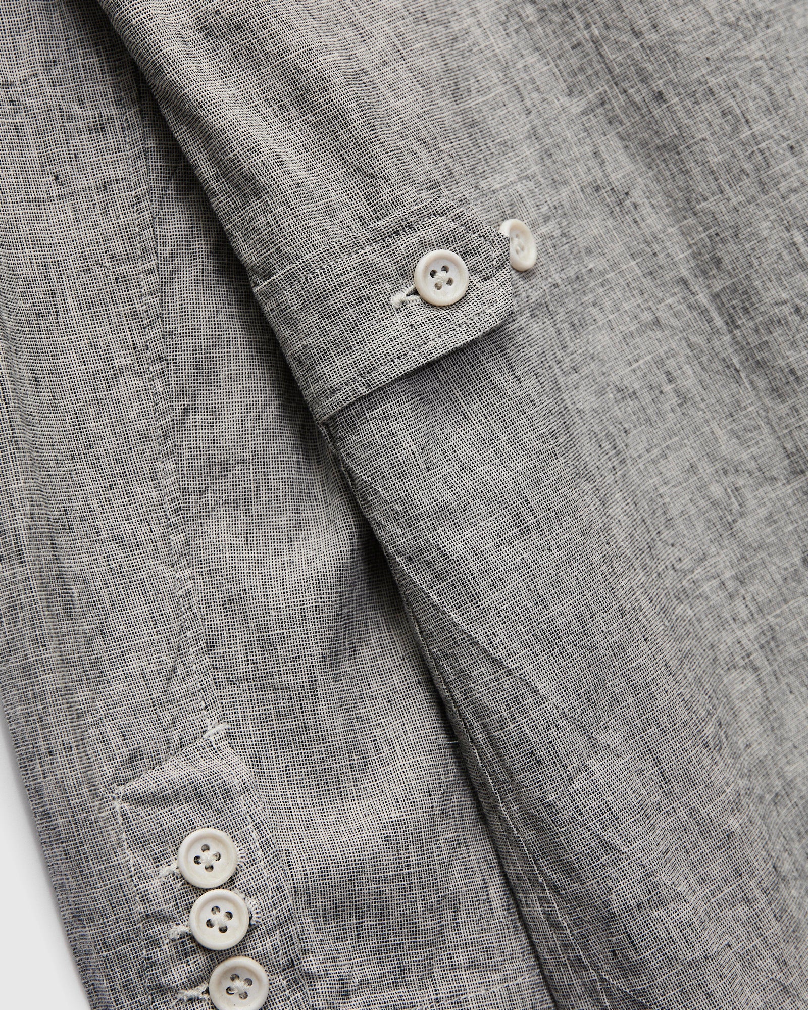 Loiter Jacket in Cotton-Linen Heather Grey Melange – Blue Owl Workshop
