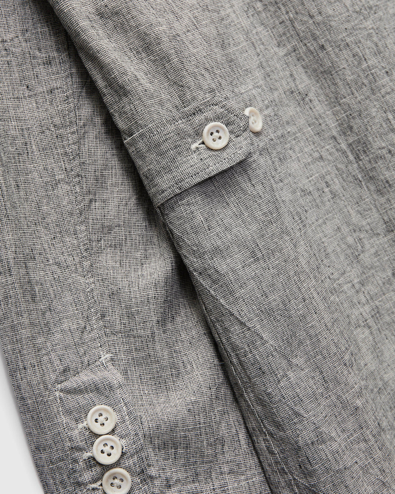 Loiter Jacket in Cotton-Linen Heather Grey Melange