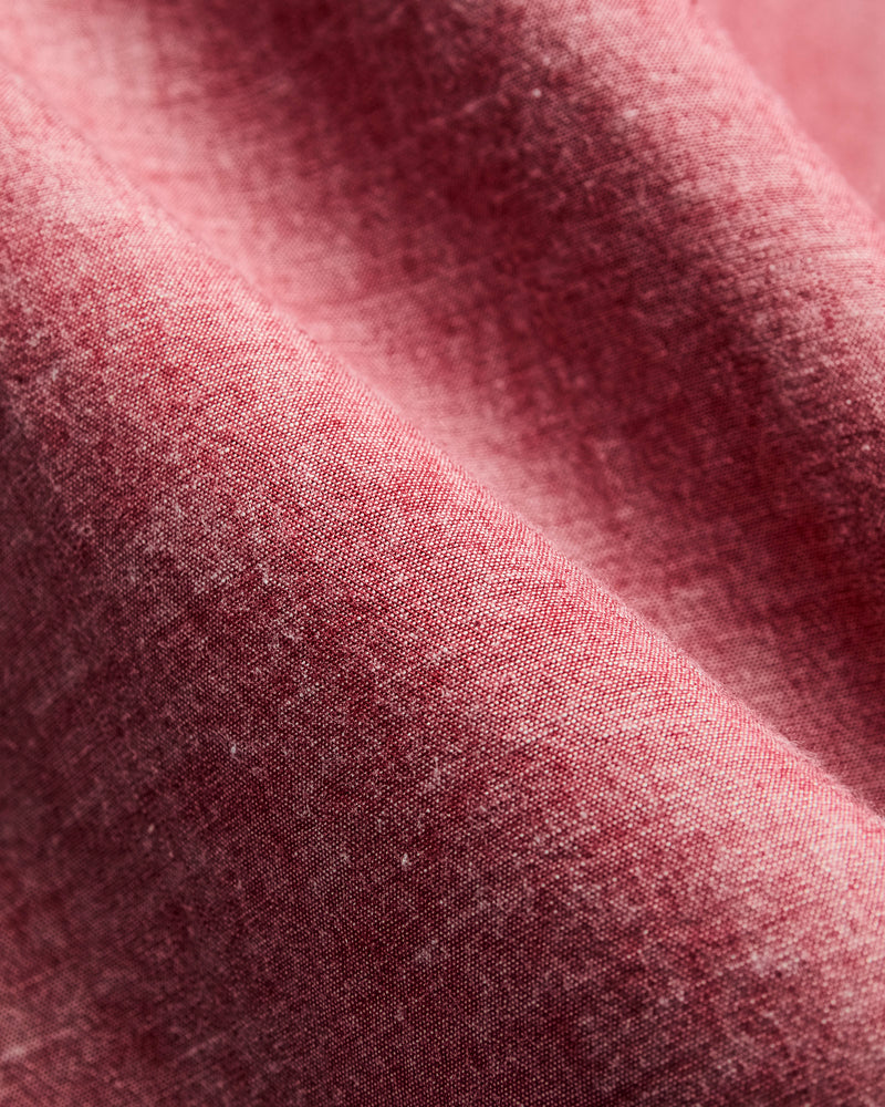 Calico Western Shirt in Dusty Red
