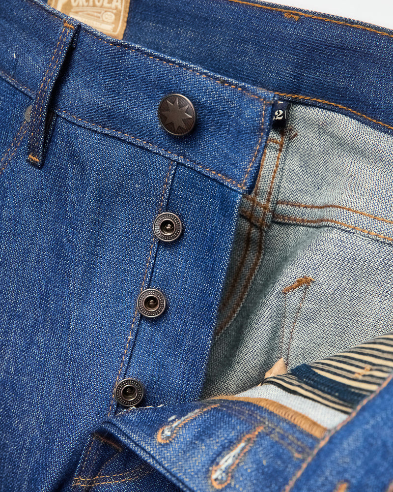 "Vintage Blue Portola" 12oz Selvedge Denim - Tapered Fit