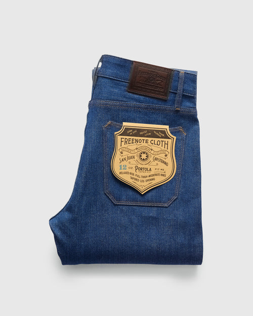 "Vintage Blue Portola" 12oz Selvedge Denim - Tapered Fit