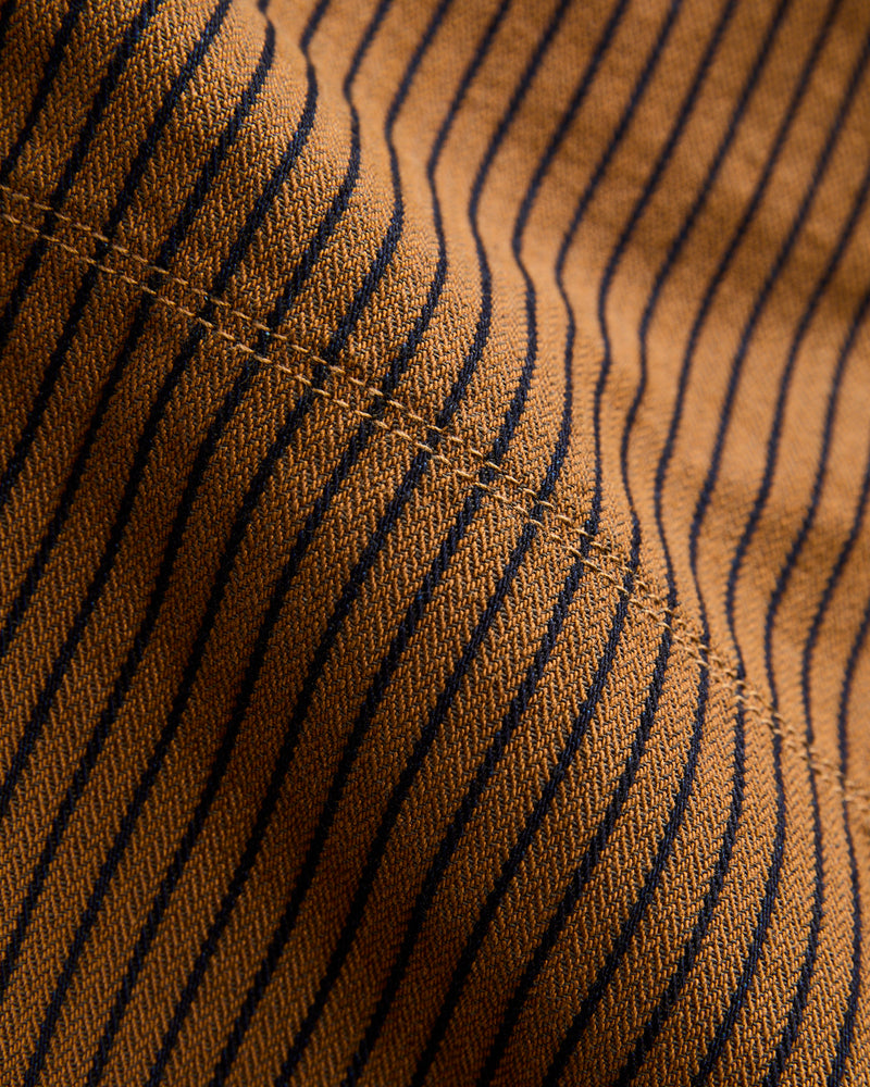 Ortega Pant in Brown Herringbone Dobby