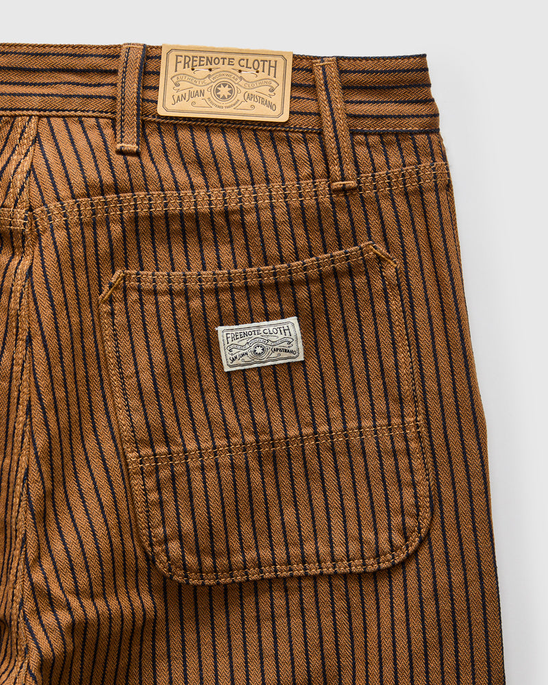 Ortega Pant in Brown Herringbone Dobby