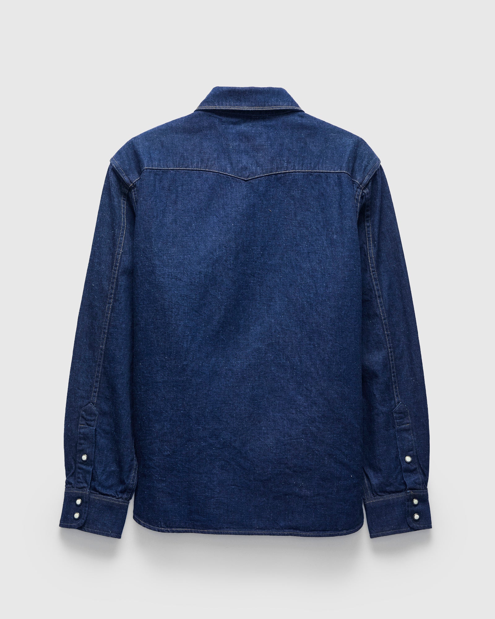 Sinclair Western Shirt in Royal Blue Denim – Blue Owl Workshop