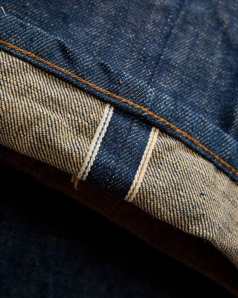 "Natural Rinsed Modesto" 13oz Selvedge Denim - Straight Fit