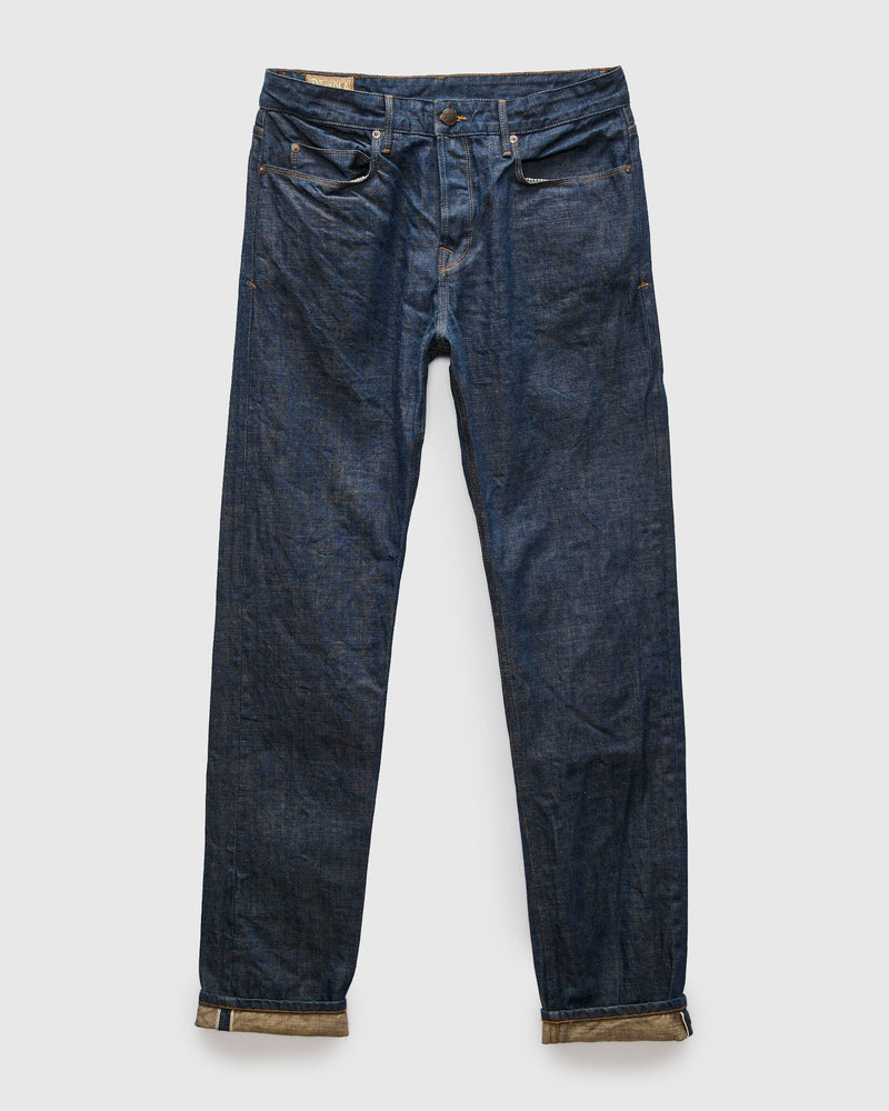 "Natural Rinsed Portola" 13oz Selvedge Denim - Tapered Fit