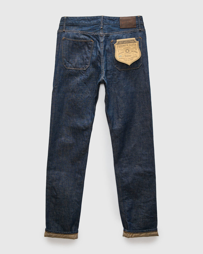 "Natural Rinsed Portola" 13oz Selvedge Denim - Tapered Fit
