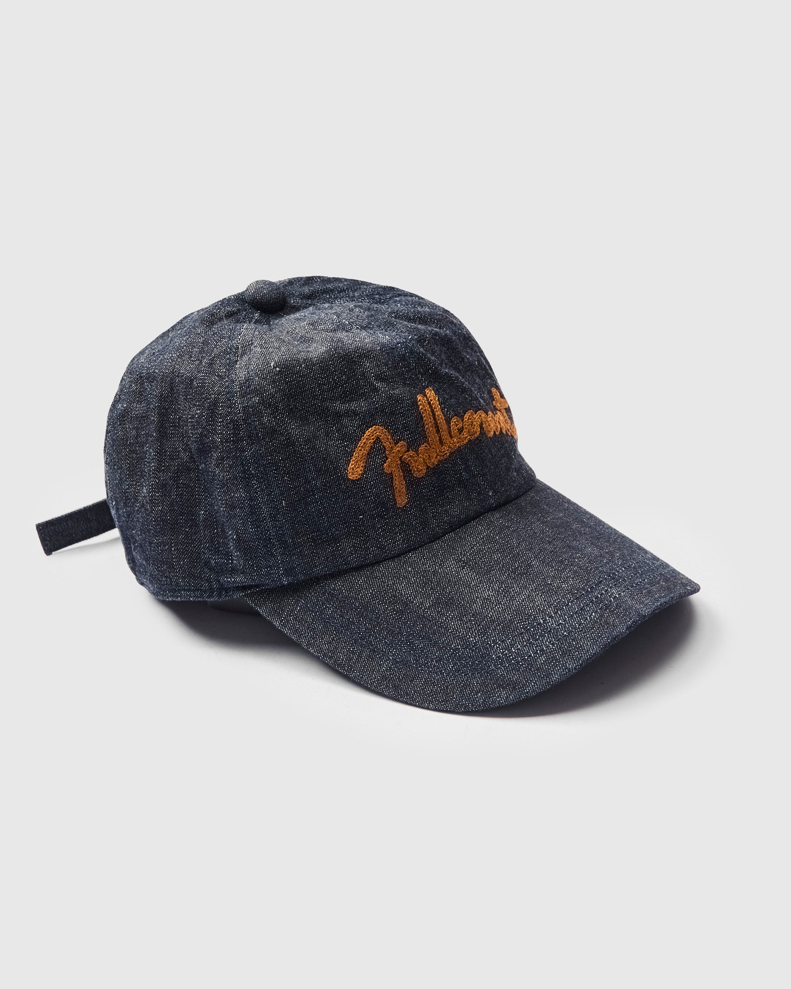 Chain Embroidery Denim Cap in Indigo Blue – Blue Owl Workshop