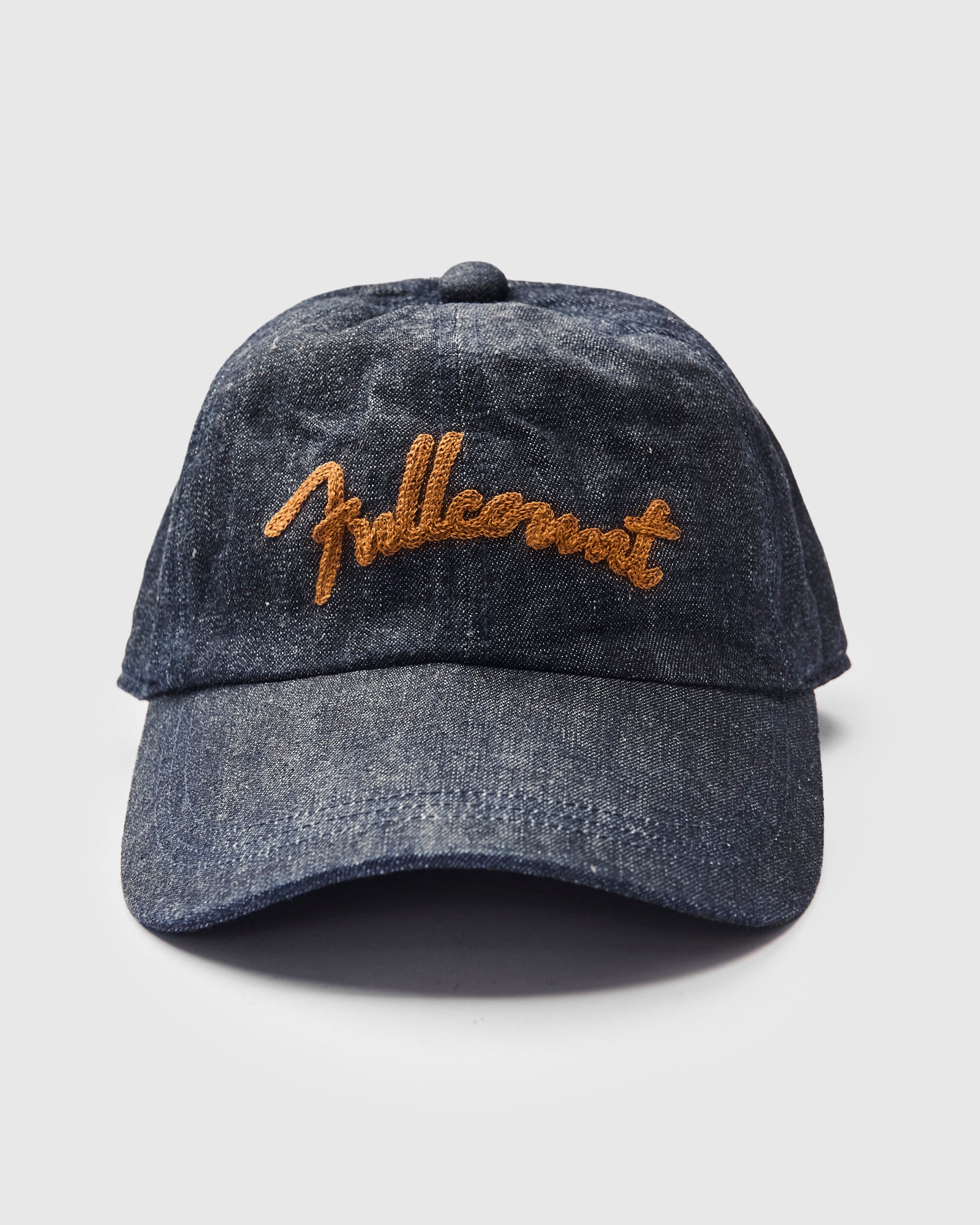 Chain Embroidery Denim Cap in Indigo Blue – Blue Owl Workshop