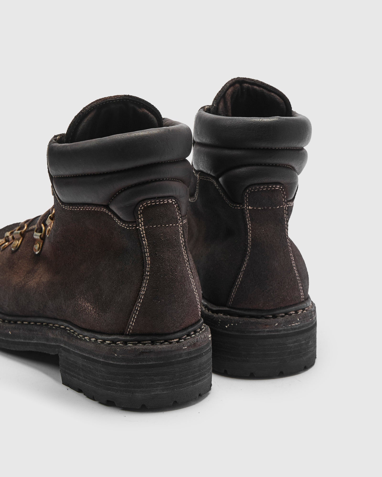 19M Hiking Boot in Dark Brown Reverse Calf Leather – Blue Owl Workshop