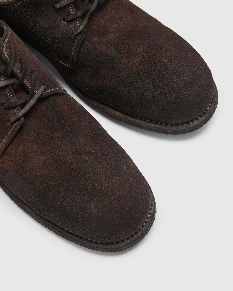 992 Classic Derby in Dark Brown Reverse Horse Leather