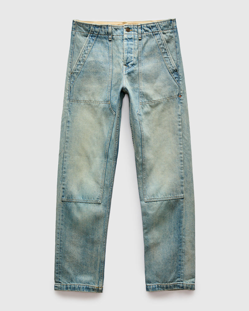Hencye Double Knee Workpant in Natural Indigo