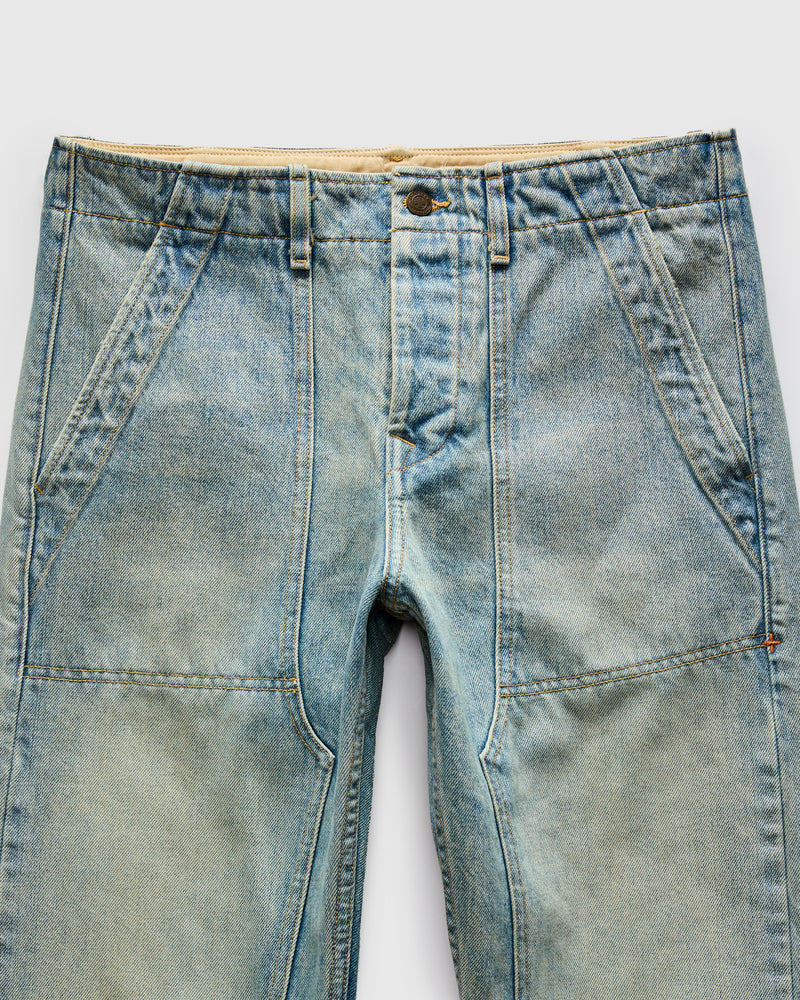 Hencye Double Knee Workpant in Natural Indigo