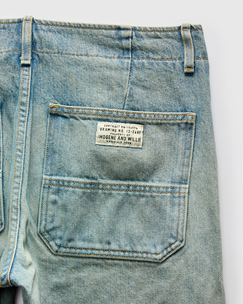 Hencye Double Knee Workpant in Natural Indigo