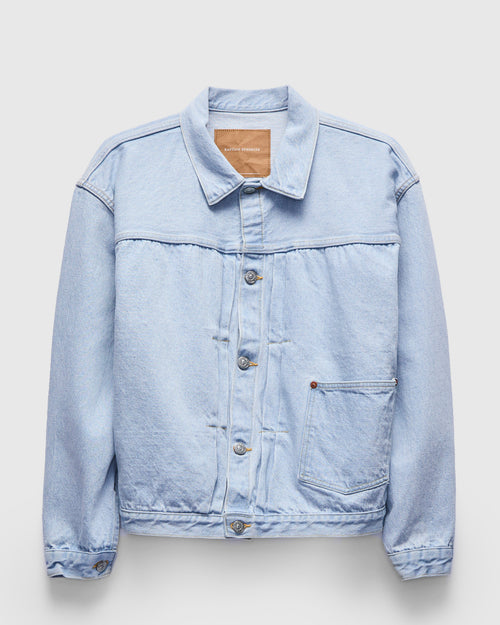 Denim Tracker 1P Jacket in Indigo Ice Wash