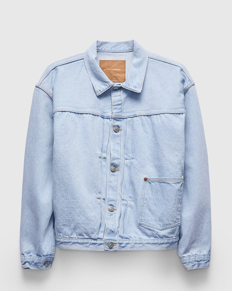 Denim Tracker 1P Jacket in Indigo Ice Wash