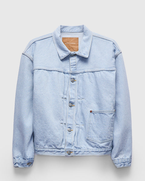 Denim Tracker 1P Jacket in Indigo Ice Wash – Blue Owl Workshop