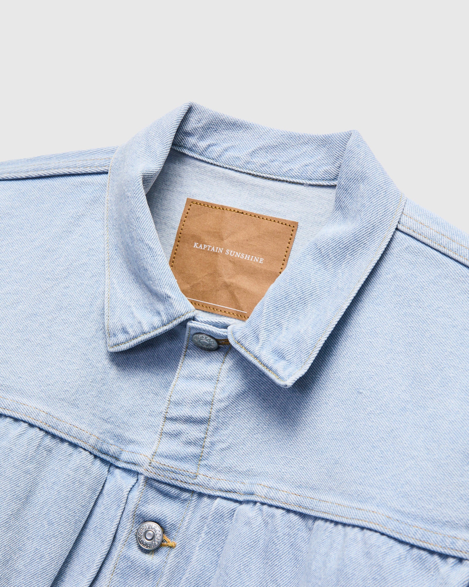 Denim Tracker 1P Jacket in Indigo Ice Wash – Blue Owl Workshop