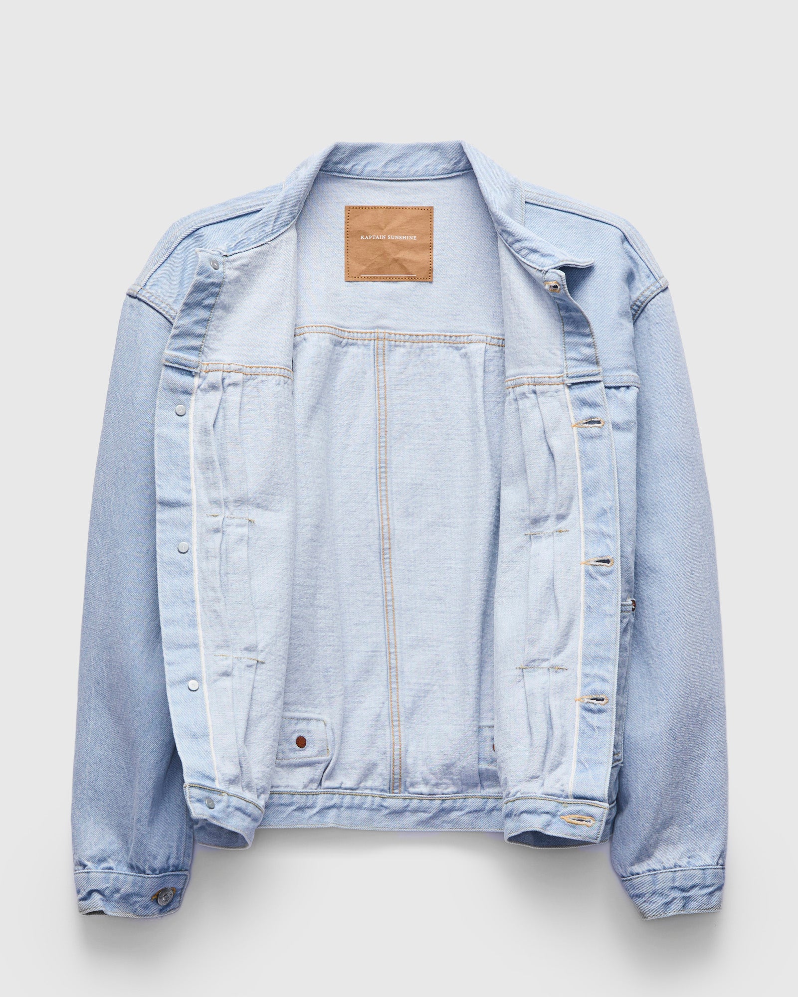ジャケット・アウター Kakinoha DENIM TRACKER JACKET 7 Denim Tracker 1P Jacket in Indigo Ice Wash – Blue Owl Workshop