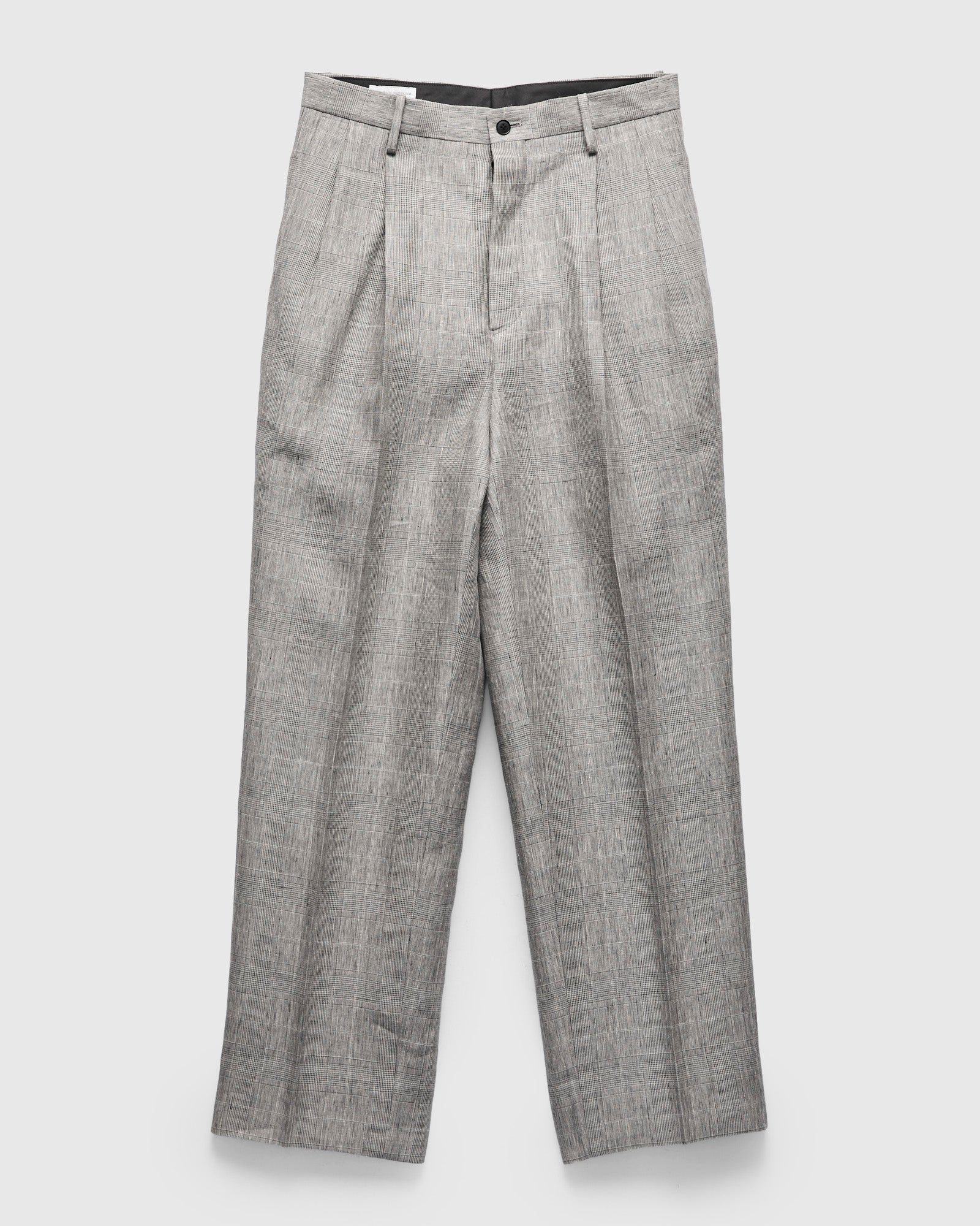 Linen Mohair Shoecut Slacks in Glen Plaid – Blue Owl Workshop