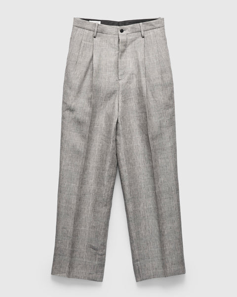 オーラリー★美品★SUMMER WOOL GLEN CHECK SLACKS Linen Mohair Shoecut Slacks in Glen Plaid – Blue Owl Workshop