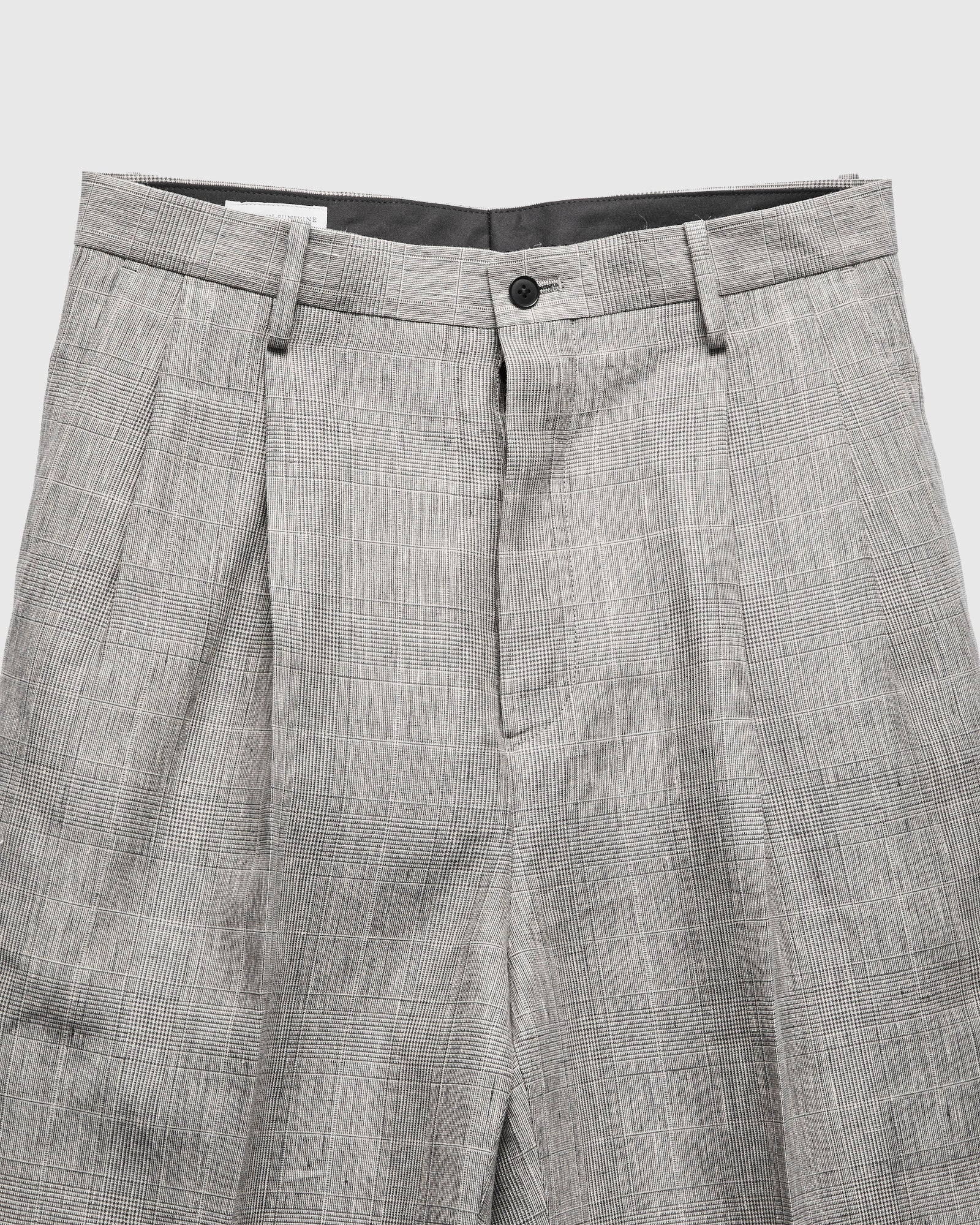 オーラリー★美品★SUMMER WOOL GLEN CHECK SLACKS Linen Mohair Shoecut Slacks in Glen Plaid – Blue Owl Workshop