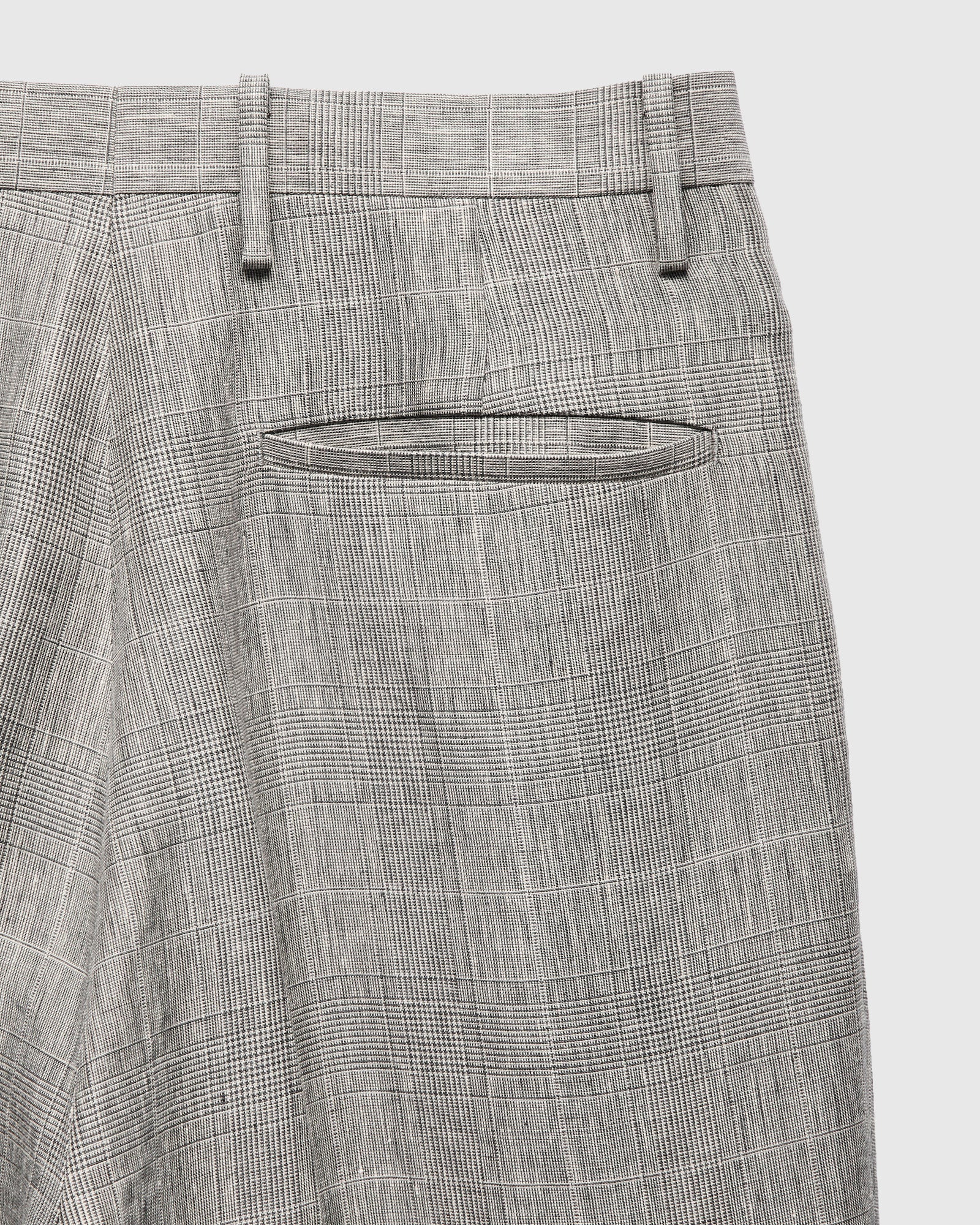 Linen Mohair Shoecut Slacks in Glen Plaid – Blue Owl Workshop