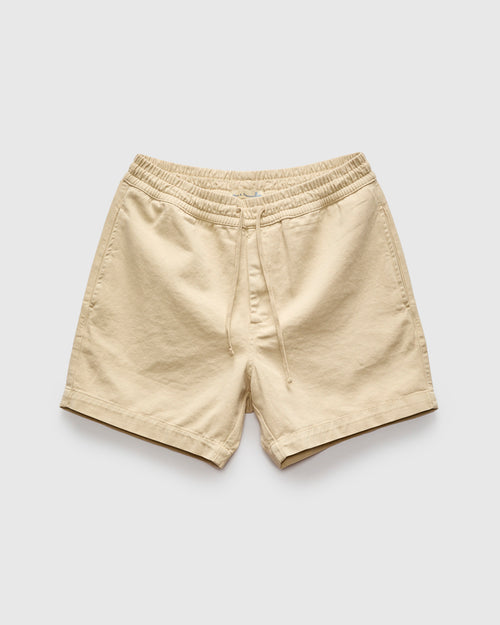 5" Lightweight Cotton Twill Shorts in Chalk