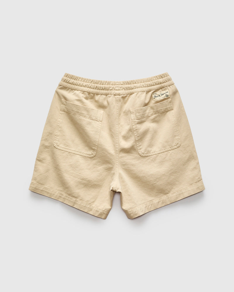 5" Lightweight Cotton Twill Shorts in Chalk