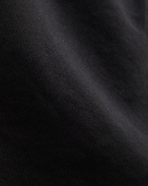 5" Lightweight Cotton Twill Shorts in Deep Black