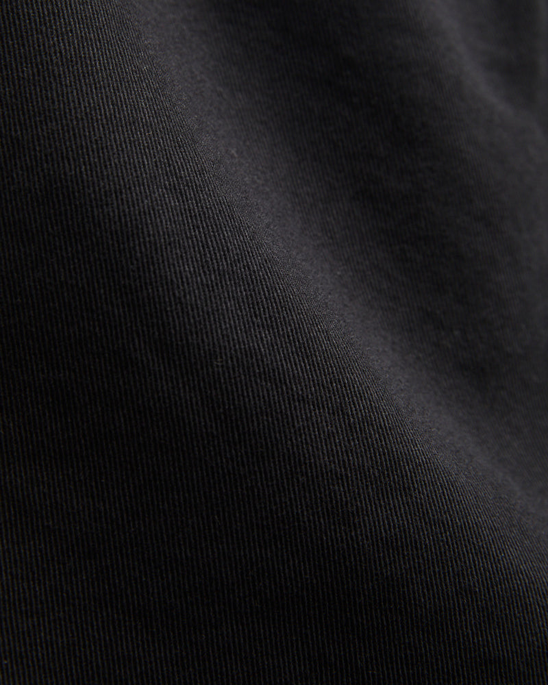 5" Lightweight Cotton Twill Shorts in Deep Black