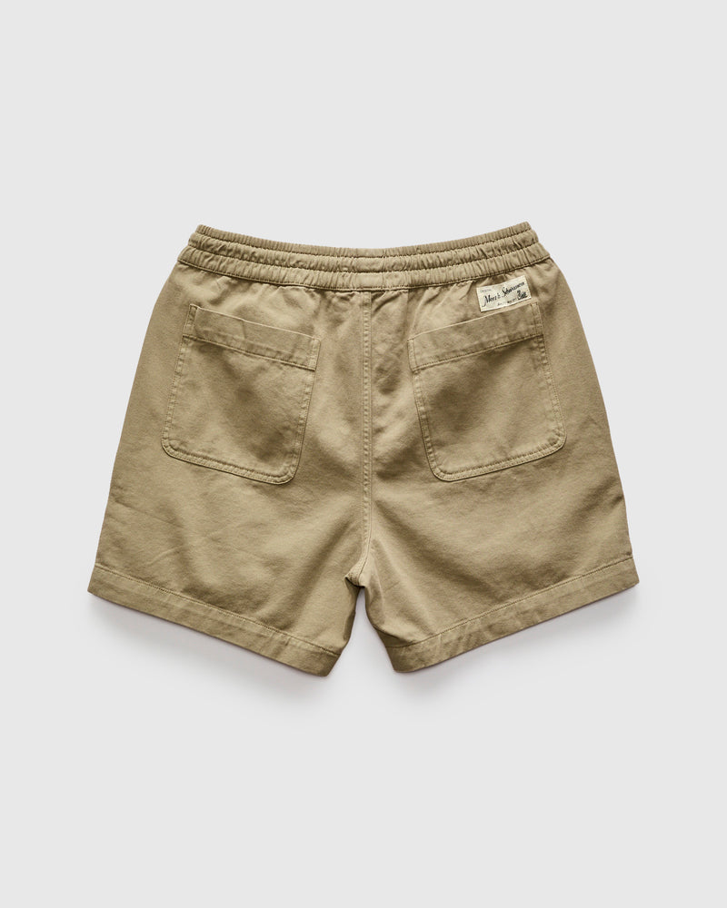 5" Lightweight Cotton Twill Shorts in Vintage Army