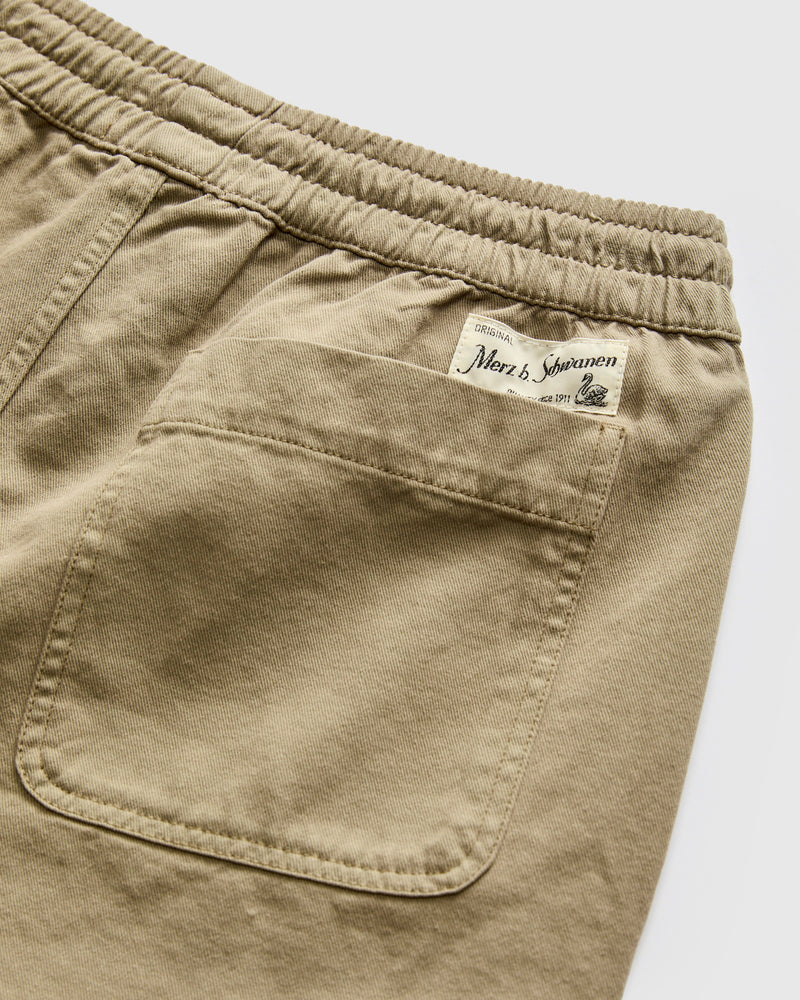 5" Lightweight Cotton Twill Shorts in Vintage Army