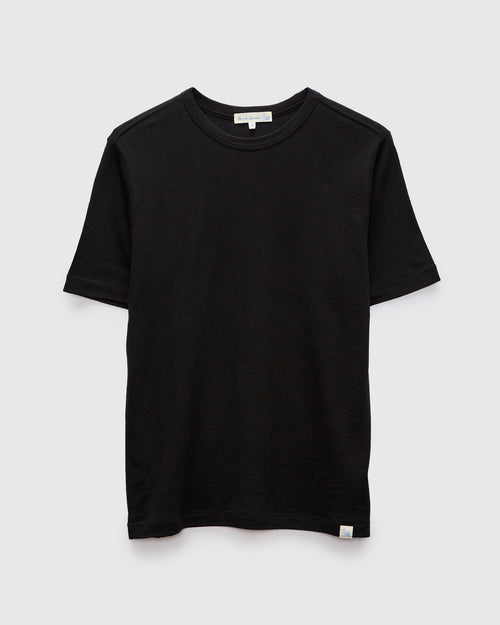 Cotton Cashmere T-Shirt in Deep Black