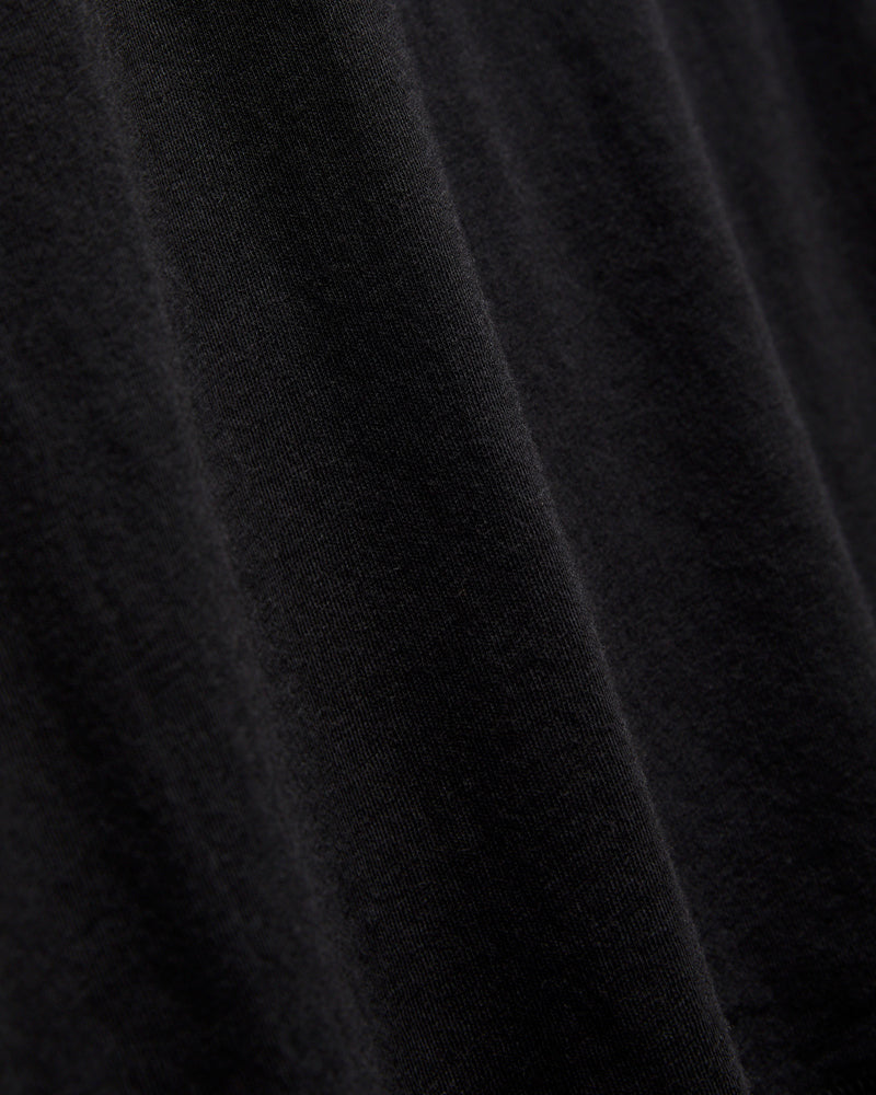 Cotton Cashmere T-Shirt in Deep Black