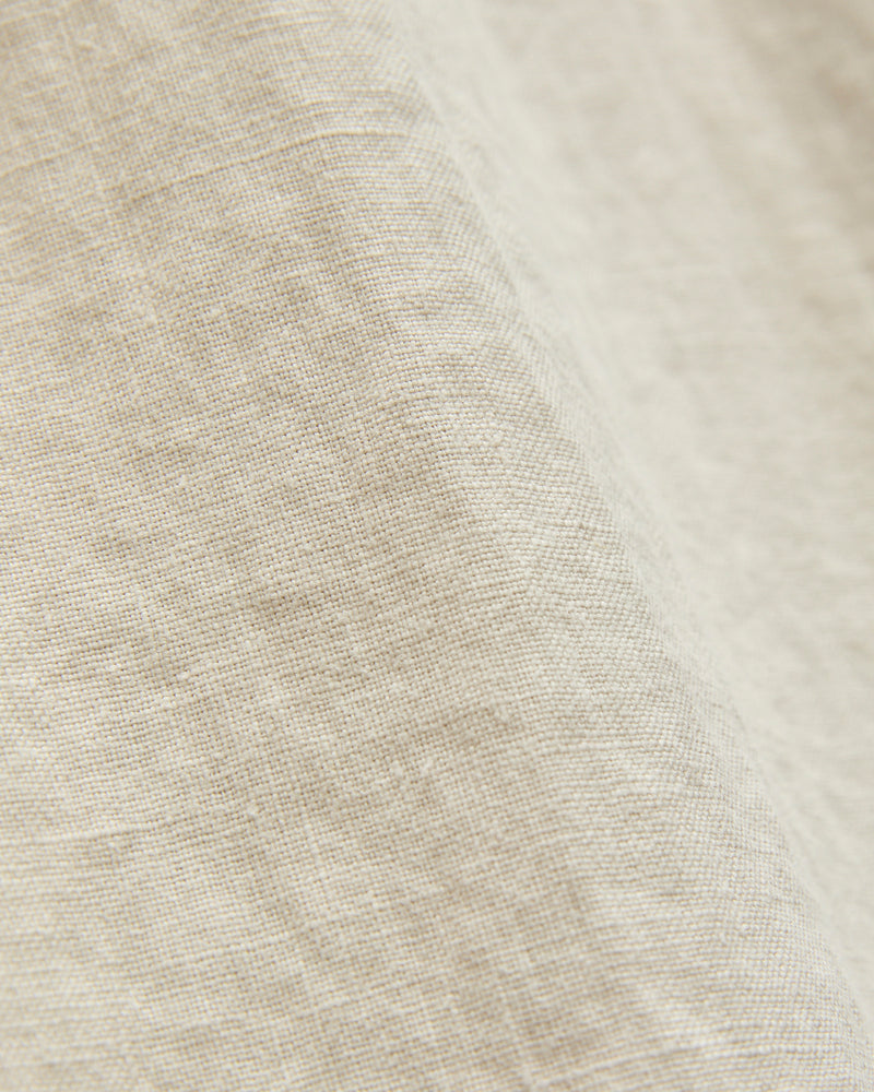 Workers Linen Drawstring Pants in Light Stone